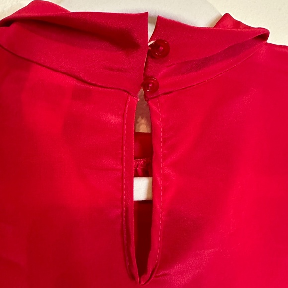 Vintage Red Greenwich Square Top Sz. 10 - Picture 4 of 6